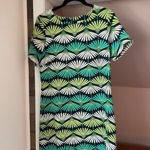 Molly Bracken Green Floral Shift Dress